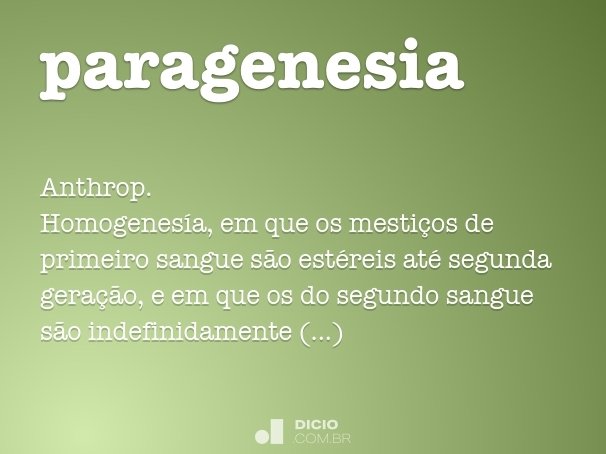 paragenesia