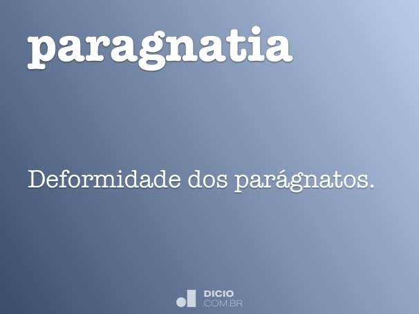 paragnatia