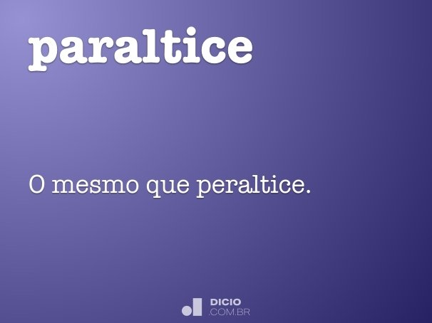 paraltice