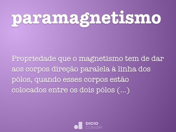 paramagnetismo