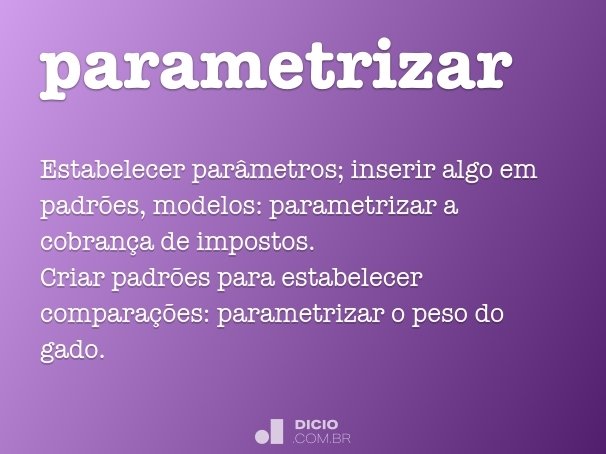 parametrizar