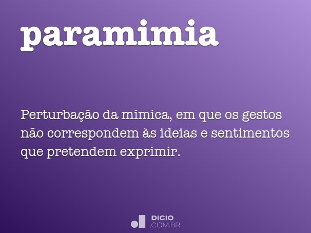 paramimia