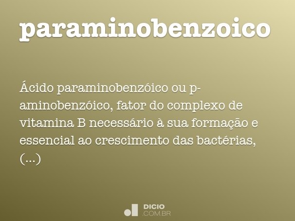 paraminobenzoico