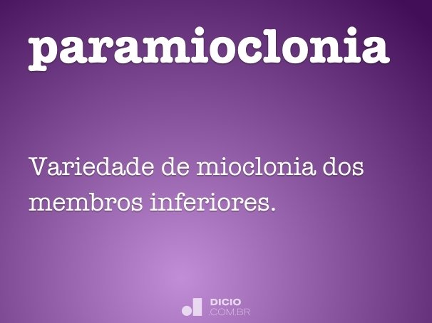 paramioclonia