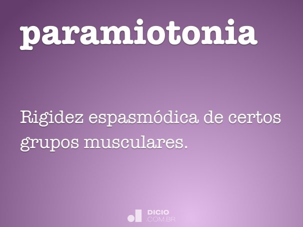 paramiotonia