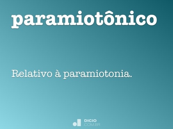 paramiotônico