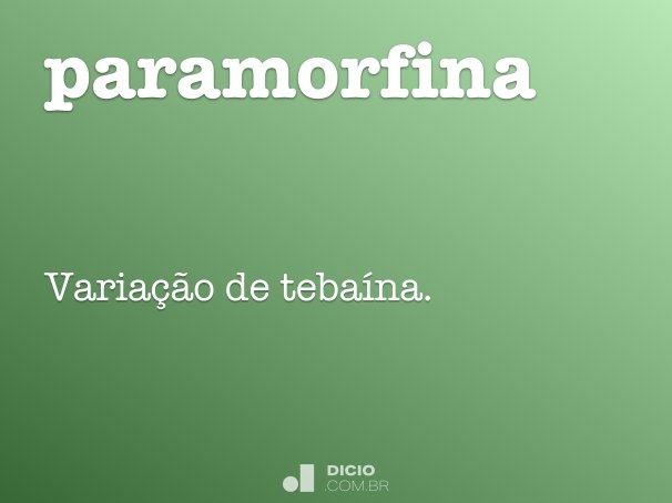 paramorfina