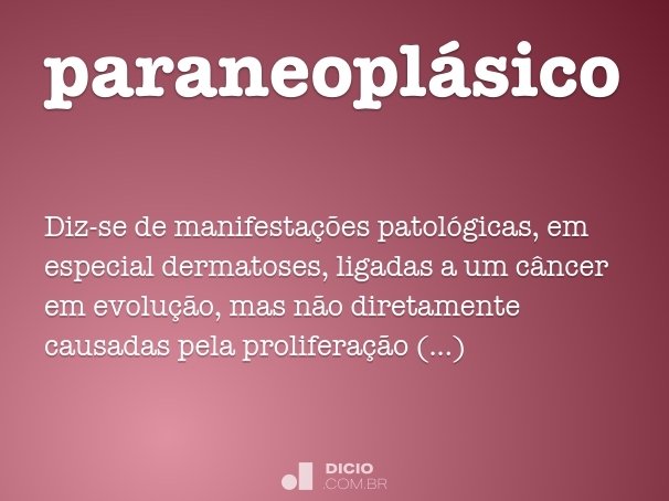 paraneoplásico