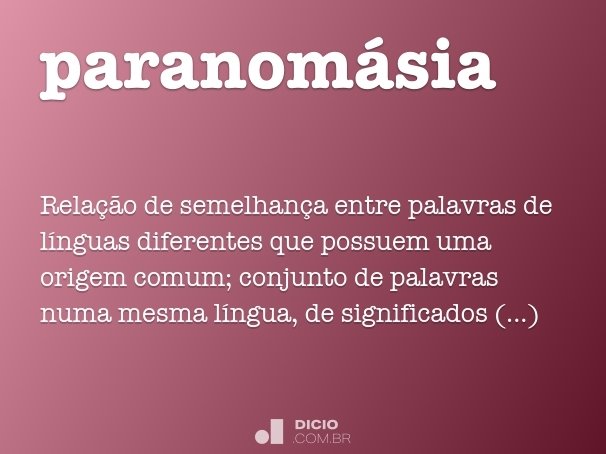 paranomásia
