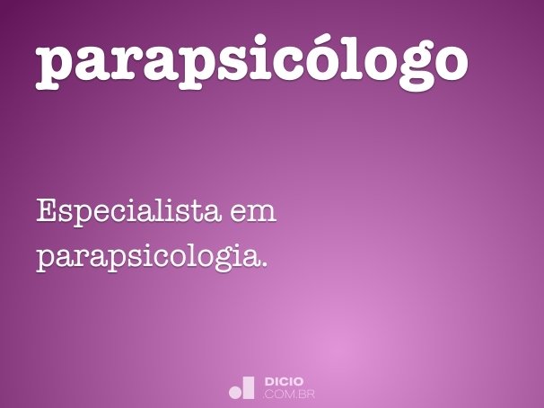 parapsicólogo