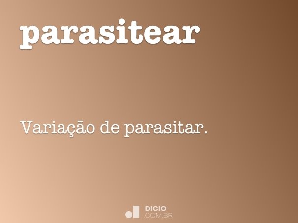 parasitear