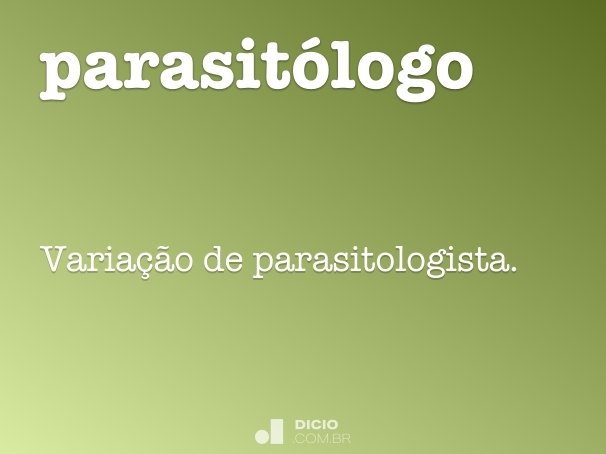 parasitólogo