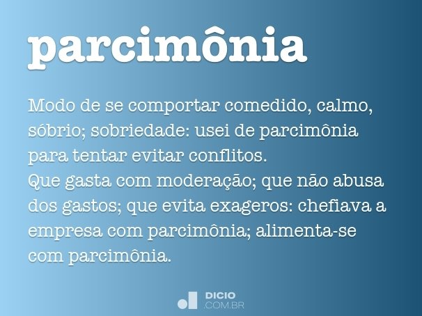 parcimônia