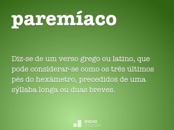 paremíaco