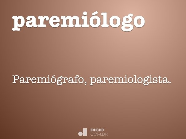 paremiólogo
