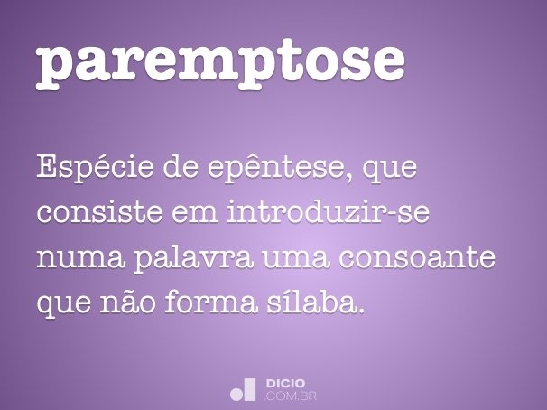 paremptose