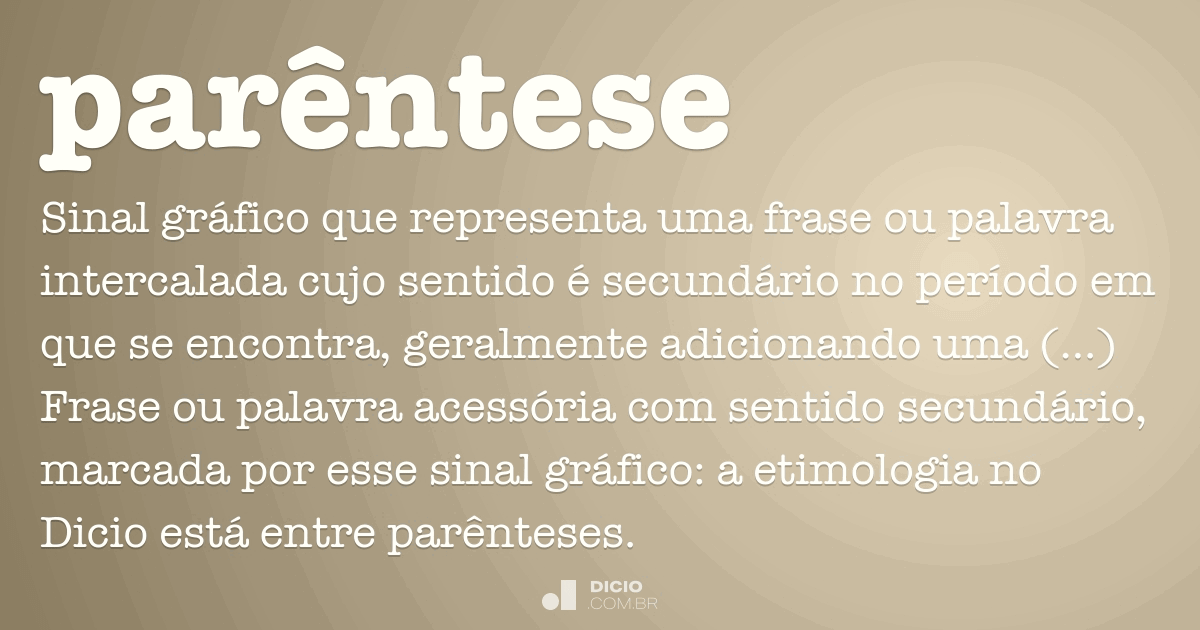 RETICÊNCIAS ENTRE PARÊNTESES