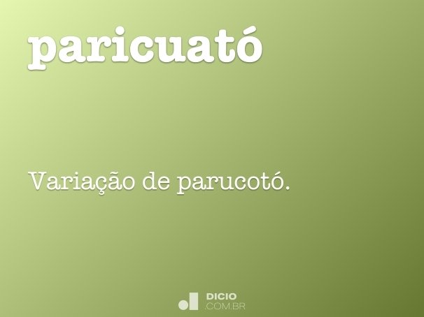 paricuató