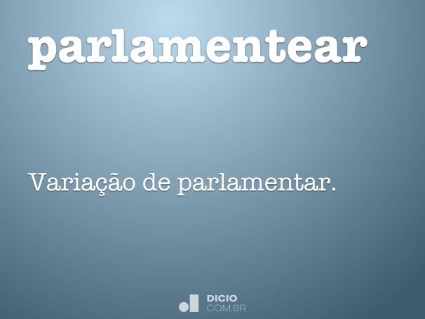 parlamentear