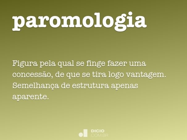 paromologia