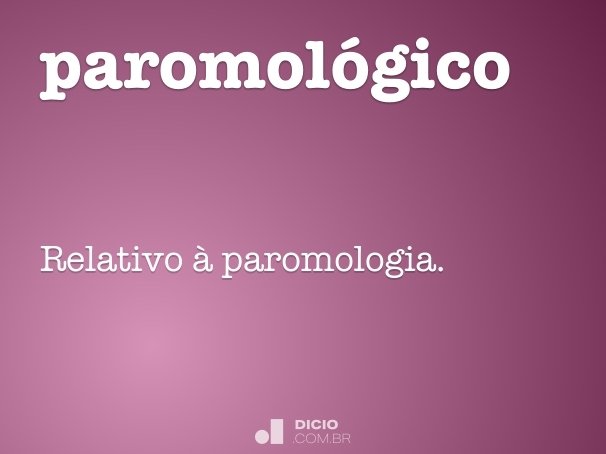 paromológico