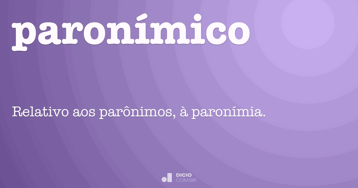 Paronímia