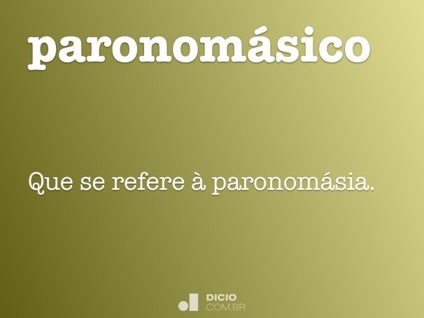 paronomásico