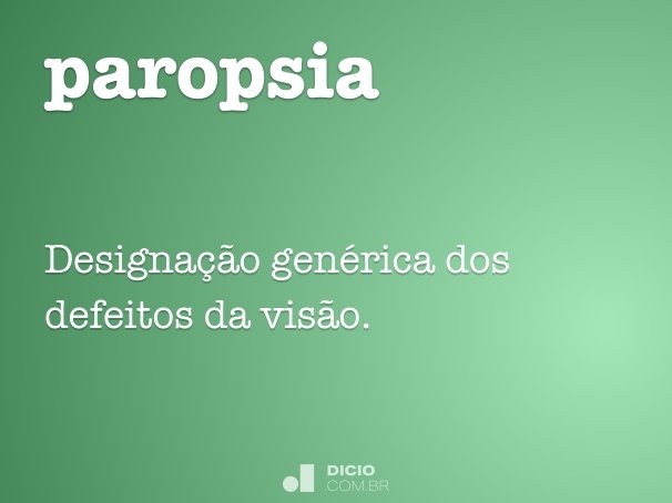 paropsia