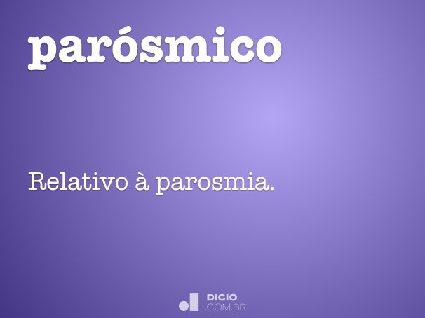 parósmico