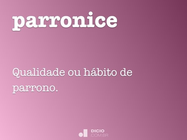 parronice