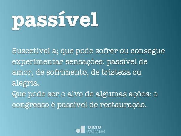 passível