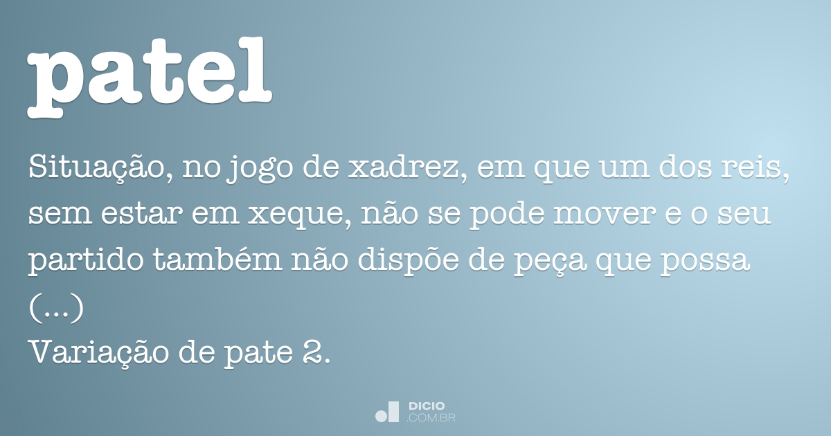 Patel - Dicio, Dicionário Online de Português