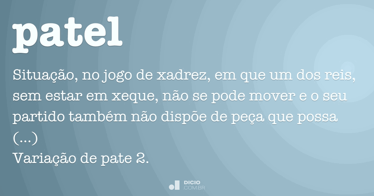 Patel - Dicio, Dicionário Online de Português