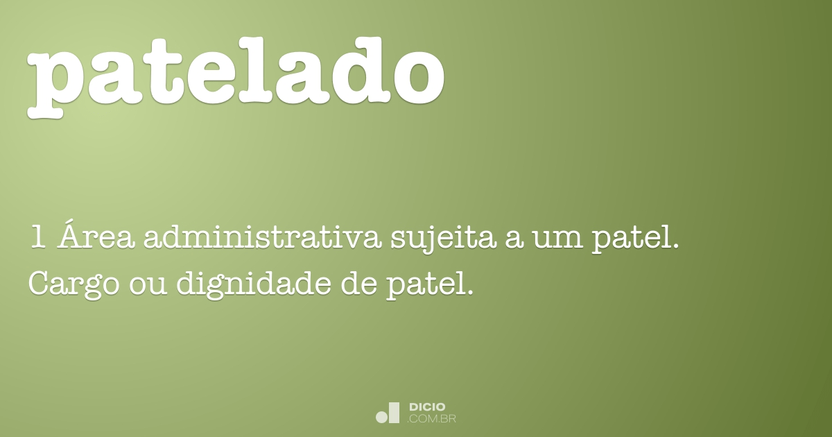 Patel - Dicio, Dicionário Online de Português