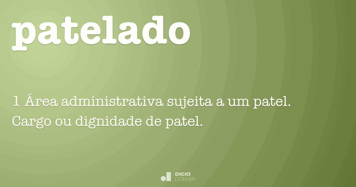 Patel - Dicio, Dicionário Online de Português