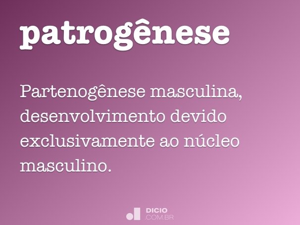 patrogênese