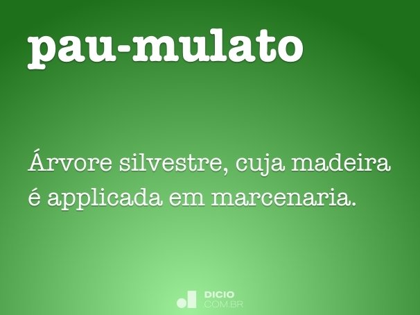 pau-mulato
