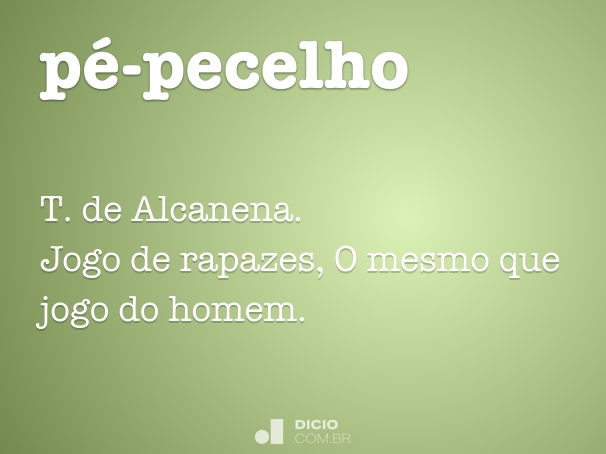 pé-pecelho