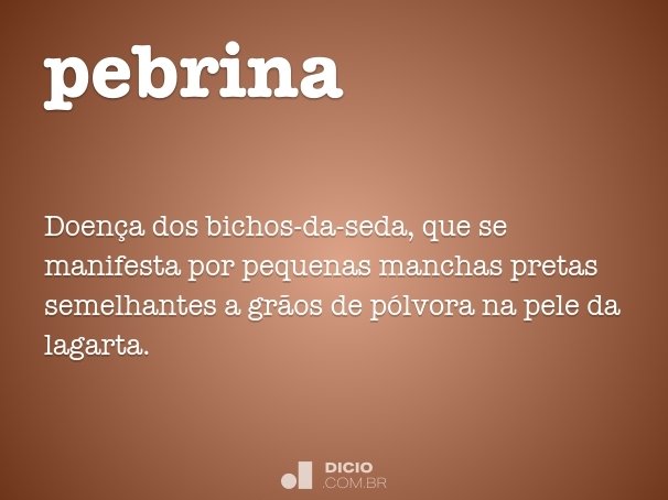 pebrina