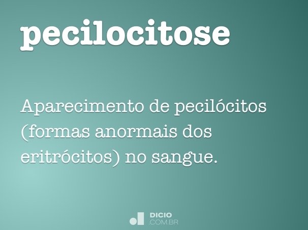 pecilocitose
