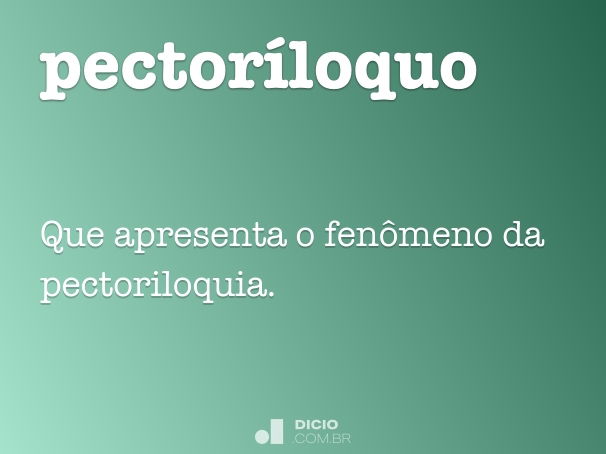 pectoríloquo