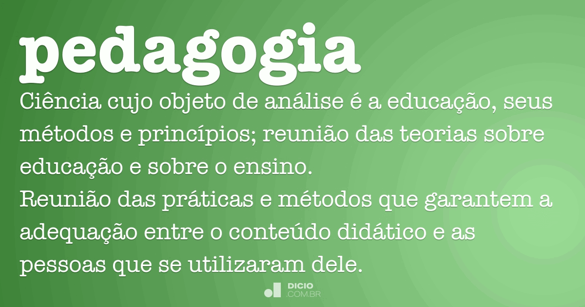 O Que é Pedagogia