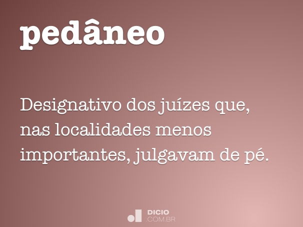 pedâneo