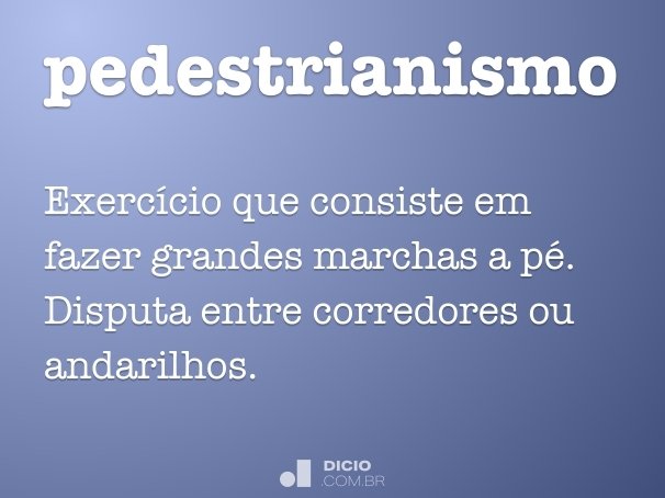 pedestrianismo