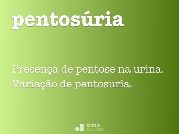 pentosúria
