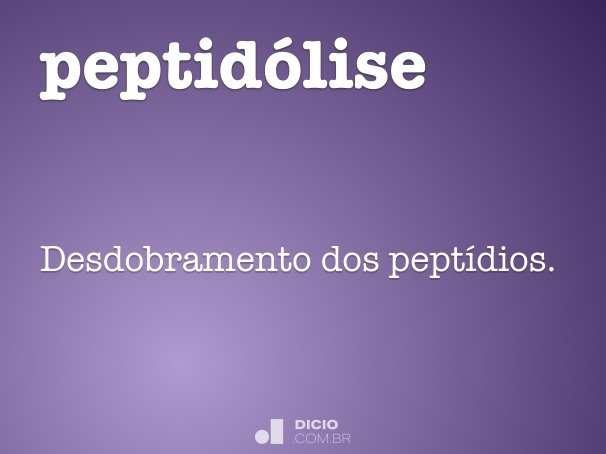 peptidólise