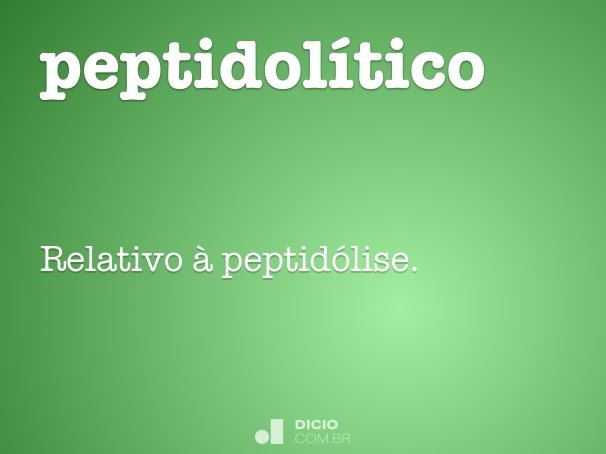 peptidolítico