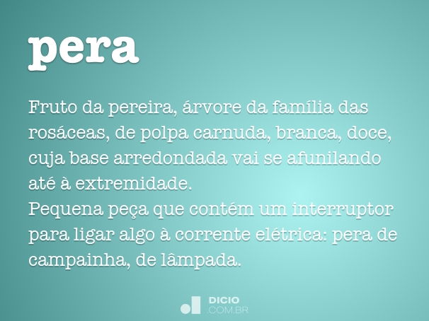 Stoodi  Pera ou pêra: Tem acento?