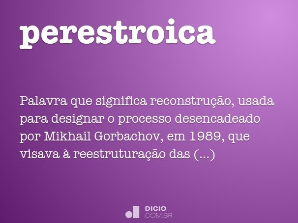 perestroica