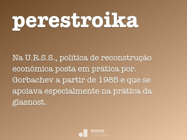 perestroika